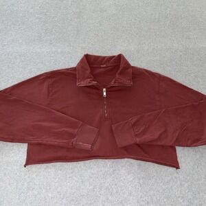 Women's Maroon Quarter-Zip Sweatshirt